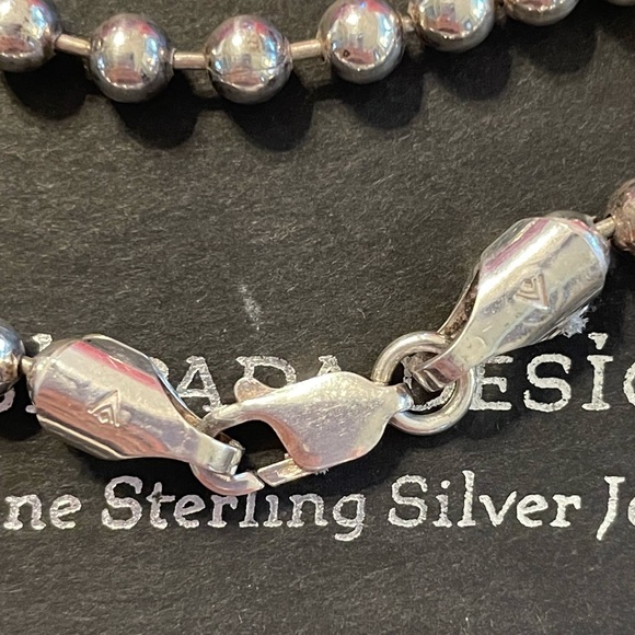 Silpada Sterling Silver 5mm Bead Ball Bracelet RARE B0966 - Picture 6 of 10